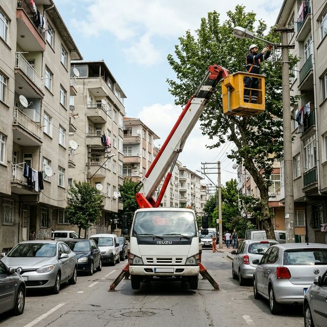 Ankara vinç kiralama ile şehir içi sokak arası çalışmaları ve pratik vinç sepet çözümleri